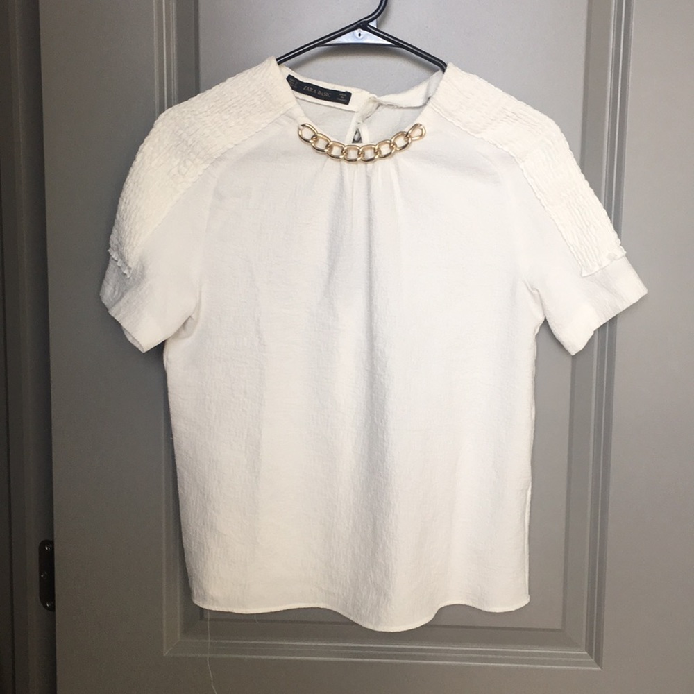 Zara Basic shirt with chain
